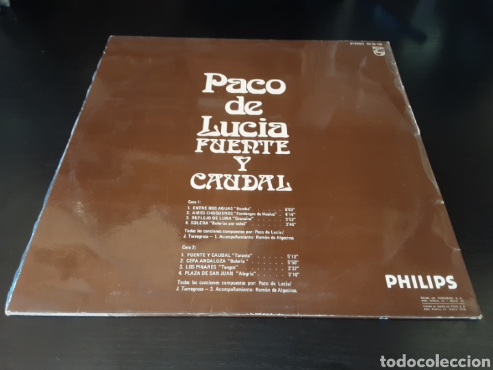 Discos de vinilo: Paco de Luc&iacute;a. Fuente y caudal. - Foto 7