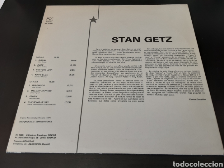 Discos de vinilo: Stan Getz. Sovisa. - Foto 4