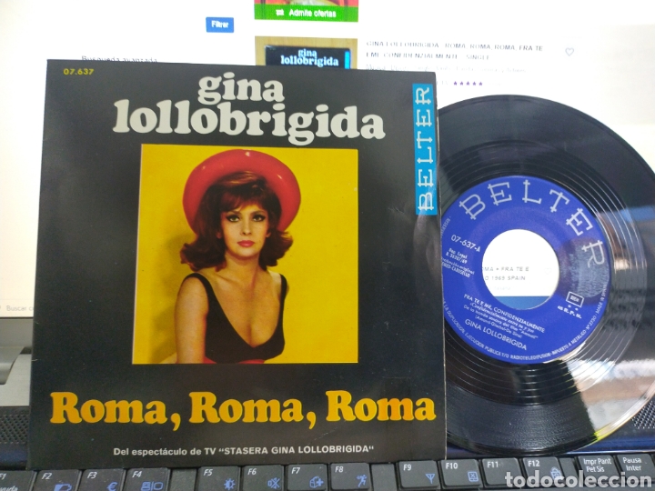 Discos de vinilo: Gina lollobrigida single fra te e me,confidenzialmente Espa&ntilde;a 1969