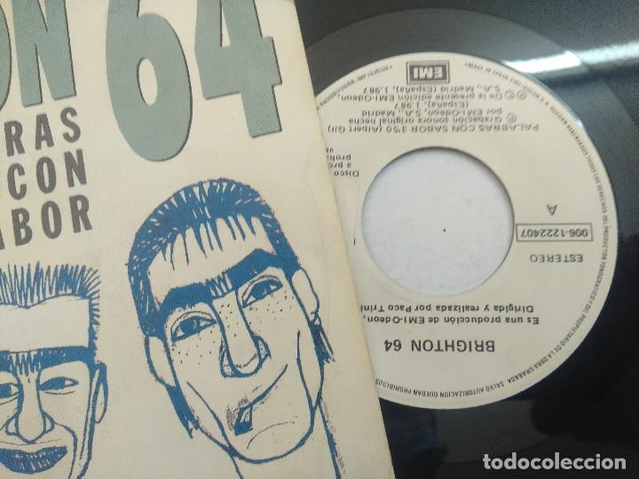 Discos de vinilo: BRIGHTON 64/PALABRAS CON SABOR/SINGLE PROMOCIONAL. - Foto 2