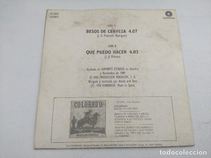 Discos de vinilo: COLORADO/BESOS DE CERVEZA/SINGLE. - Foto 3