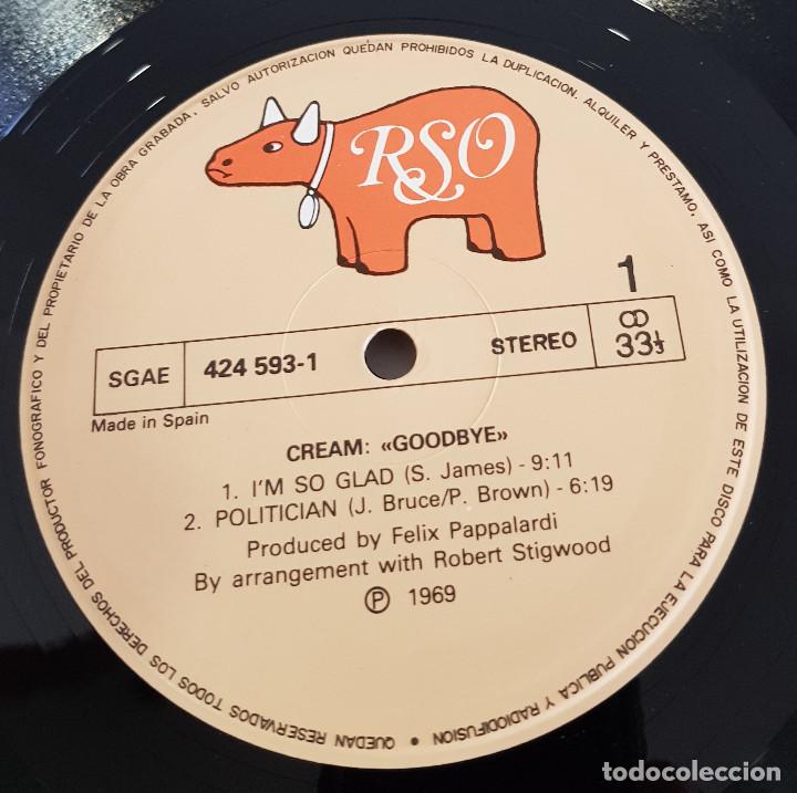 Discos de vinilo: CREAM / GOODBYE - Foto 2