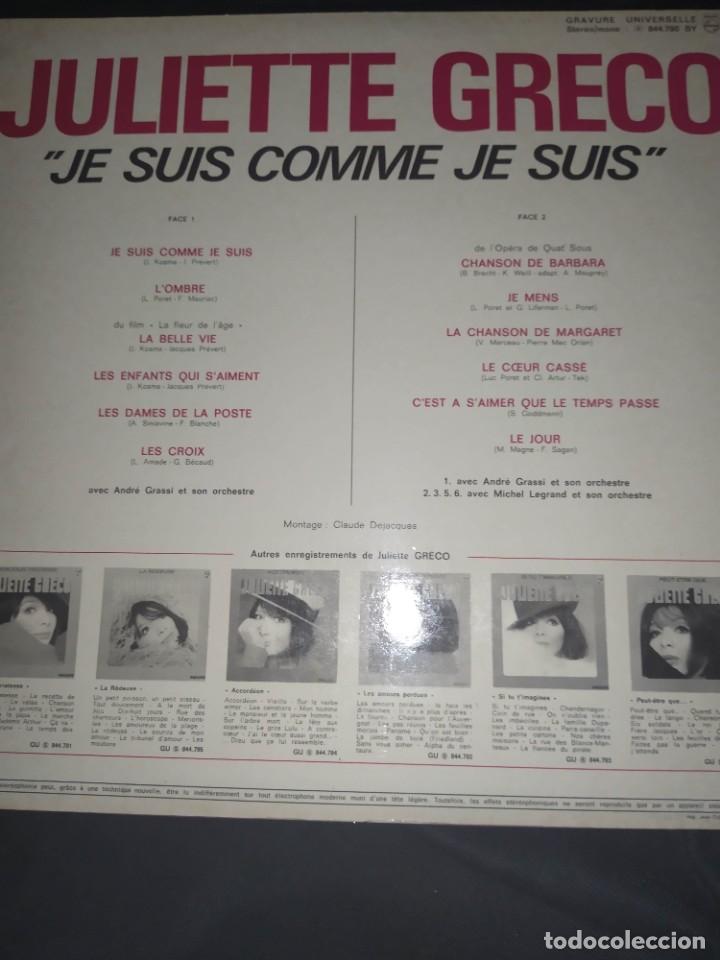 Discos de vinilo: Juliette Greco &lrm;&ndash; Je Suis Comme Je Suis LP Compilation - Foto 2