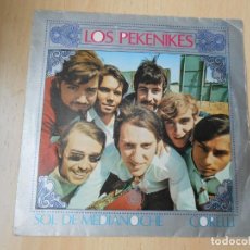 Discos de vinilo: PEKENIKES, LOS, SG, SOL DE MEDIANOCHE + 1, AÑO 1967. Lote 261895590