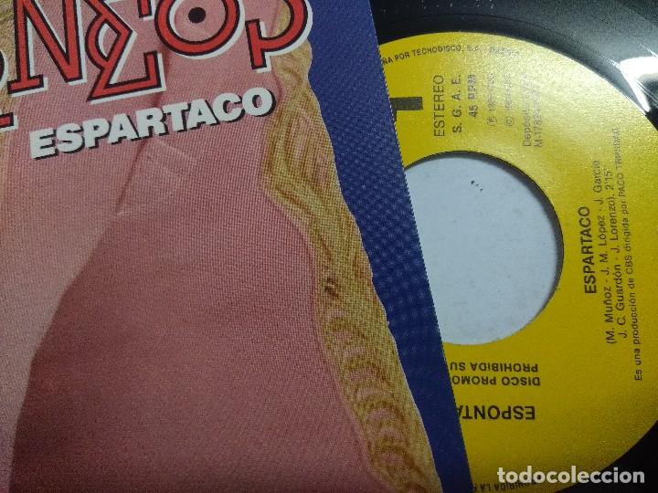 Discos de vinilo: ESPONTANEOS/ESPARTACO/SINGLE PROMOCIONAL. - Foto 2