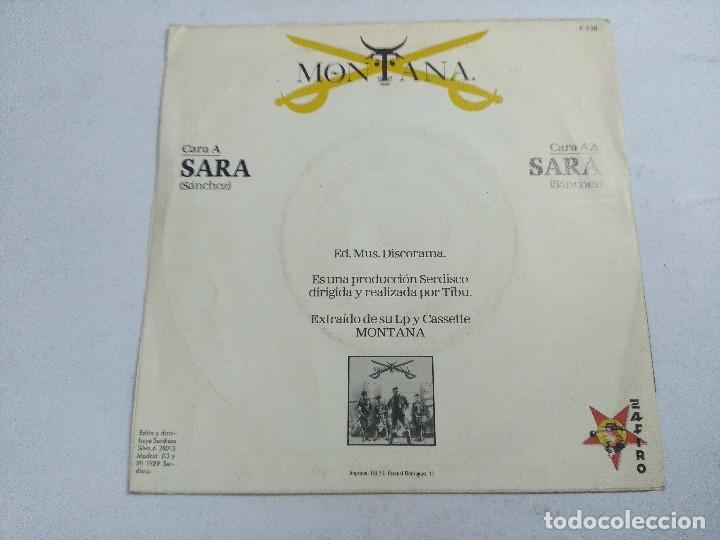 Discos de vinilo: MONTANA/SARA/SINGLE. - Foto 3