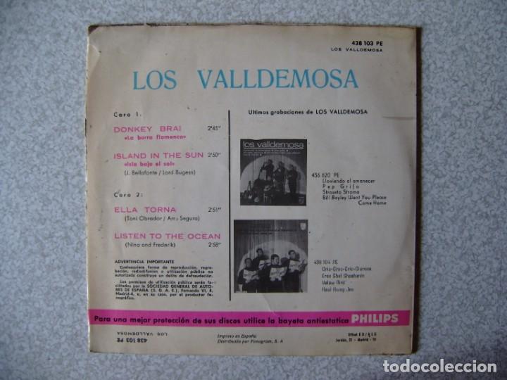 Discos de vinilo: LOS VALLDEMOSA..DONKEY BRAI + 3 - Foto 2