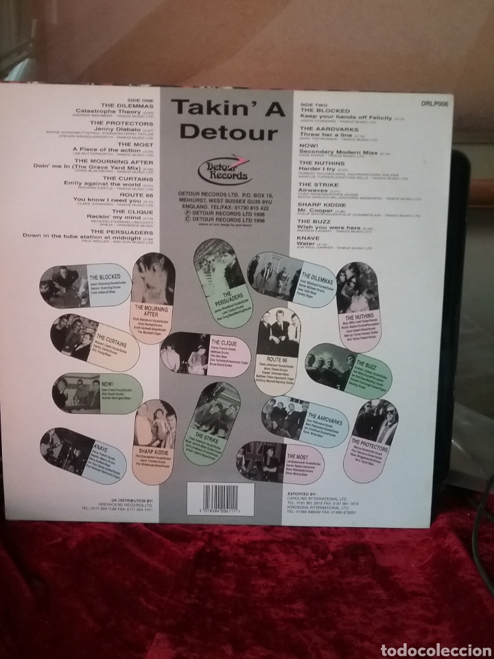 Discos de vinilo: TAKIN A DETOUR Singles England Mods,Psychedelia...Editado 1996 - Foto 2