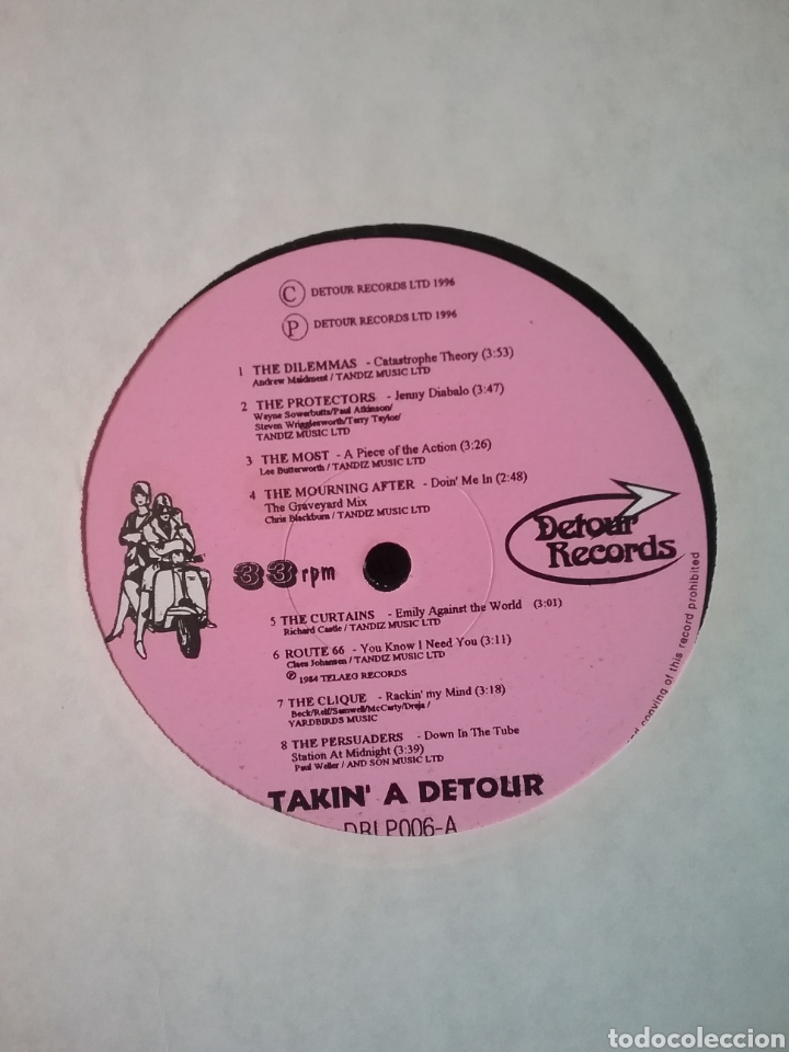 Discos de vinilo: TAKIN A DETOUR Singles England Mods,Psychedelia...Editado 1996 - Foto 6