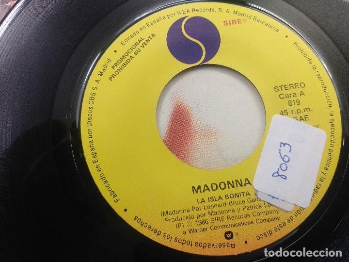 Discos de vinilo: MADONNA/LA ISLA BONITA/SINGLE. - Foto 4
