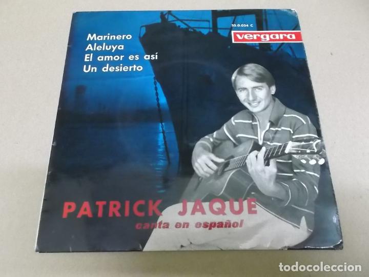 Discos de vinilo: PATRICK JAQUE (EP) MARINERO A&Ntilde;O 1965 - Foto 1