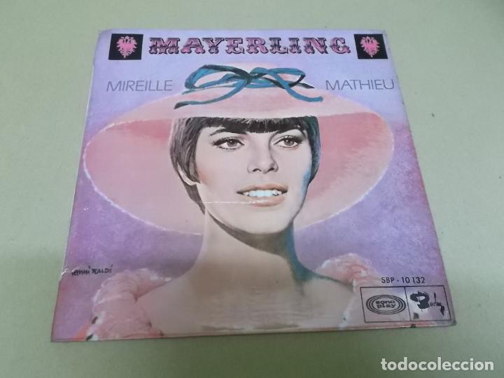 Discos de vinilo: MIREILLE MATTHIEU (EP) C&Eacute;ST A MAYERLING A&Ntilde;O 1969 - Foto 1
