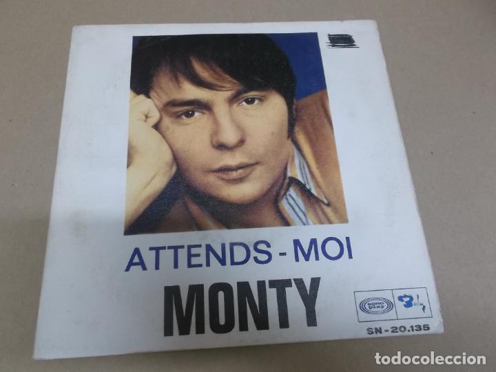 Discos de vinilo: MONTY (SINGLE) ATTENDS-MOI A&Ntilde;O 1968 - Foto 1