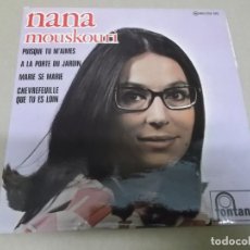 Discos de vinilo: NANA MOUSKOURI (EP) PUISQUE TU M’AIMES AÑO 1969 – EDICION FRANCIA