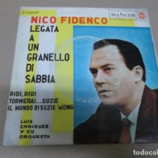 Discos de vinilo: NICO FIDENCO (EP) LEGATA A UN GRANELLO DI SABBIA AÑO 1962