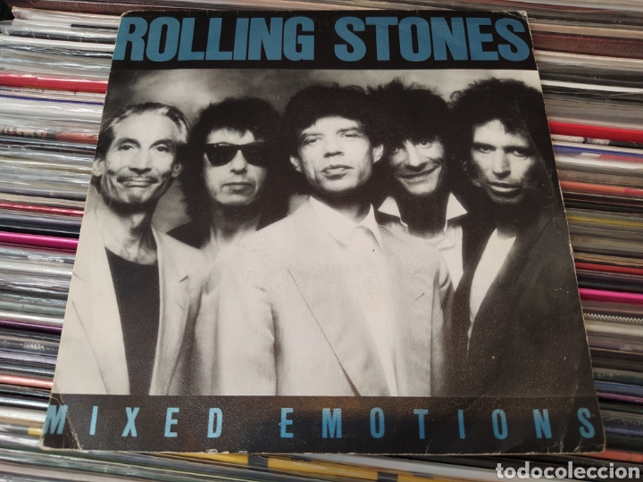 Discos de vinilo: Rolling Stones&ndash;&nbsp;Mixed Emotions. Single vinilo. Spain 1989. - Foto 1