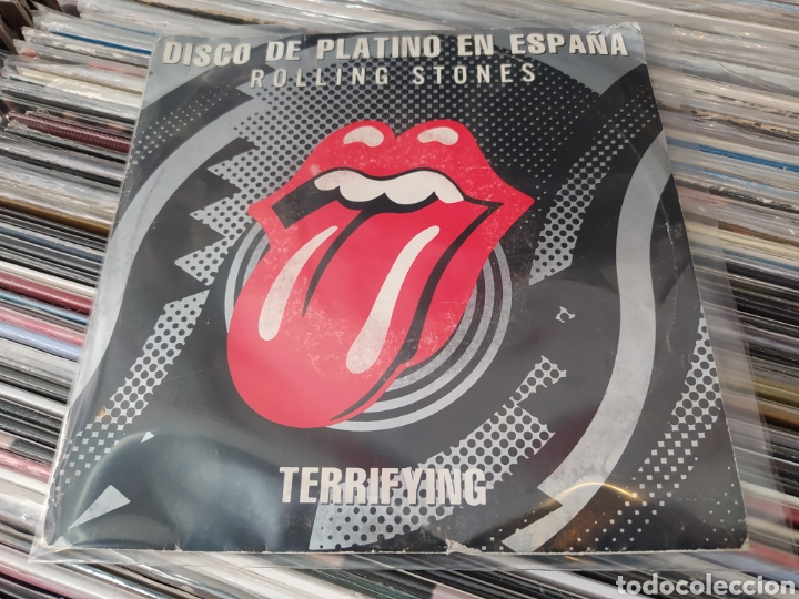 Discos de vinilo: Rolling Stone&nbsp;&lrm;&ndash;&nbsp;Terrifying. Disco de platino en Espa&ntilde;a. Single vinilo 1990. - Foto 1