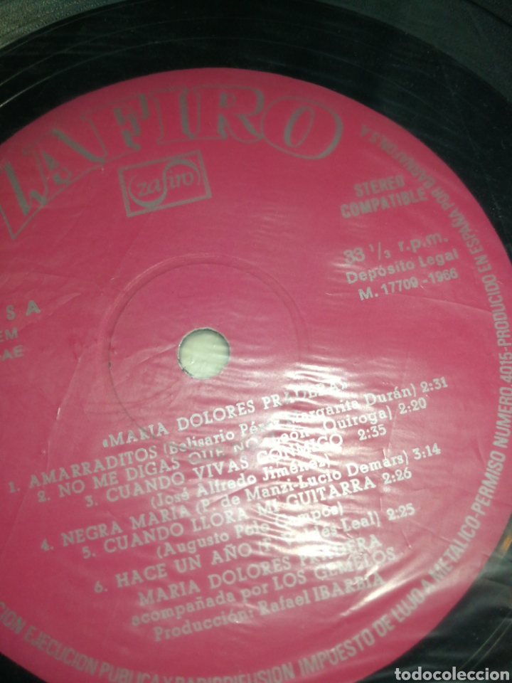 Discos de vinilo: VINILO MARIA DOLORES PRADERA Y LOS GEMELOS, 1966 - Foto 4