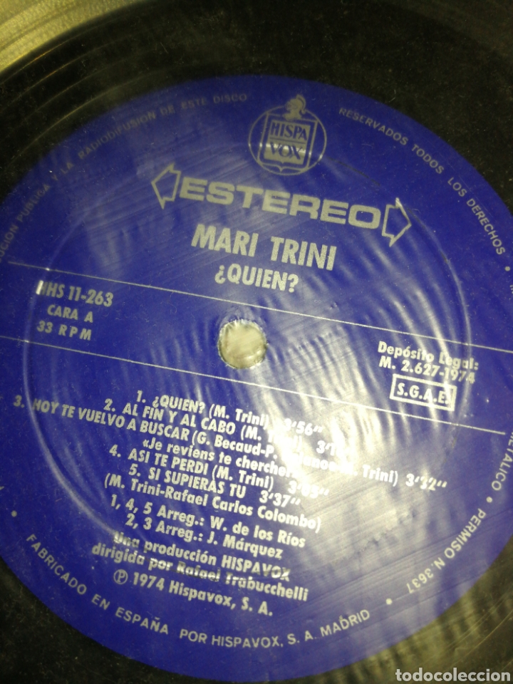 Discos de vinilo: VINILO MARI TRINI LP, 1974 - Foto 4