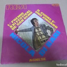 Discos de vinilo: NICOLA DI BARI (SINGLE) IL CUORE E’ UNO ZINGARO AÑO 1971