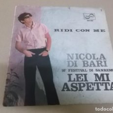 Discos de vinilo: NICOLA DI BARI (SINGLE) LEI ME ASPETTA AÑO 1966