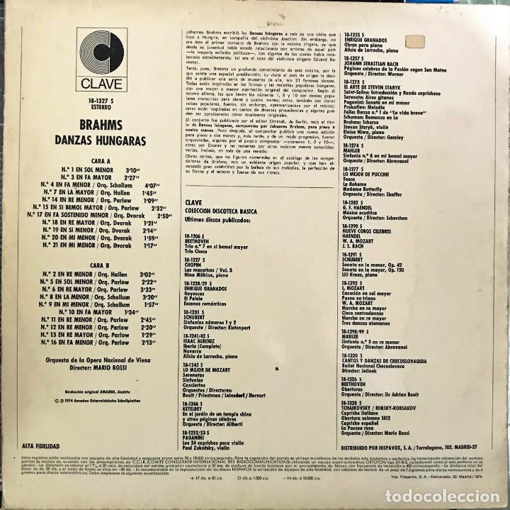 Discos de vinilo: Brahms Complete Hungarian Dances - Foto 2