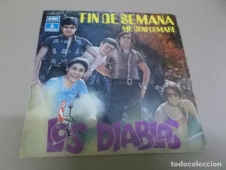 Discos de vinilo: LOS DIABLOS (SINGLE) FIN DE SEMANA A&Ntilde;O 1971 - Foto 1