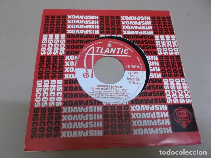 Discos de vinilo: CONSUMEER RAPPORT (SINGLE) EASE ON DOWN THE ROAD A&Ntilde;O 1975 - Foto 1