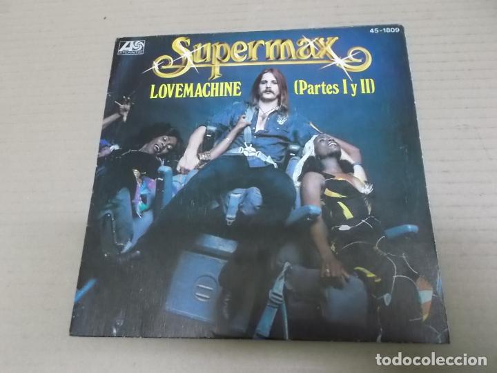 Discos de vinilo: SUPERMAX (SINGLE) LOVEMACHINE A&Ntilde;O 1978 - Foto 1