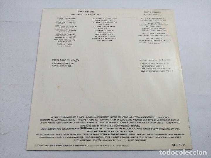 Discos de vinilo: FERNANDISCO/MATRI-CULA MIX/SINGLE PROMOCIONAL. - Foto 3