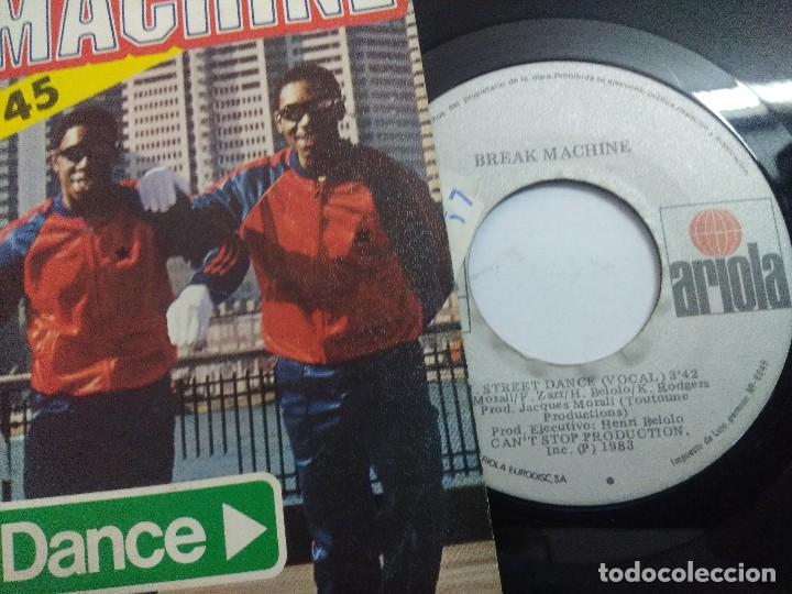 Discos de vinilo: BREAK MACHINE/STREET DANCIN/SINGLE. - Foto 2