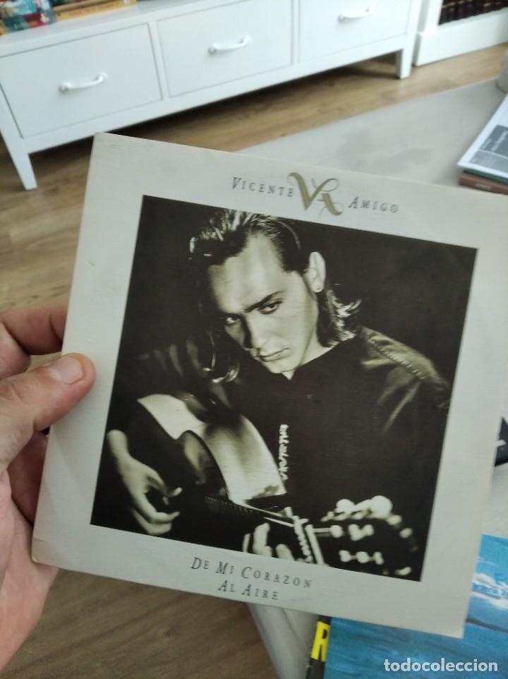Discos de vinilo: SINGLE VICENTE AMIGO DE MI CORAZON VG+++ - Foto 1