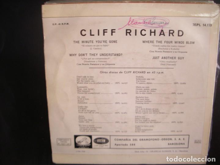 Discos de vinilo: CLIFF RICHARD- WHY THEY DON&acute;T UNDERSTAND. EP. - Foto 2