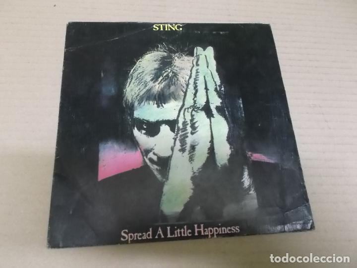 Discos de vinilo: STING (SINGLE) SPREAD A LITTLE HAPPINESS A&Ntilde;O 1982 - Foto 1