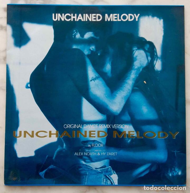 Discos de vinilo: FLOOR, UNCHAINED MELODY. MAXI SINGLE ESPA&Ntilde;A 3 TEMAS - Foto 1