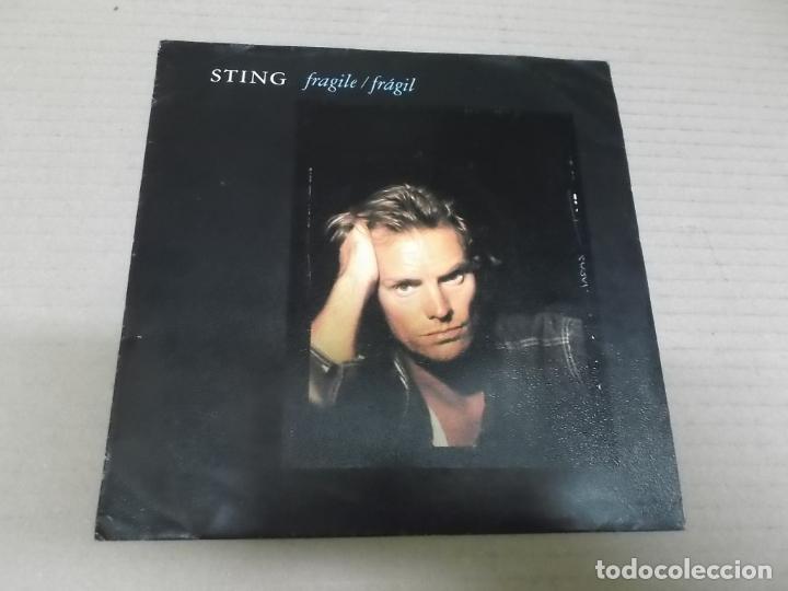 Discos de vinilo: STING (SINGLE) FRAGILE A&Ntilde;O 1988 - Foto 1