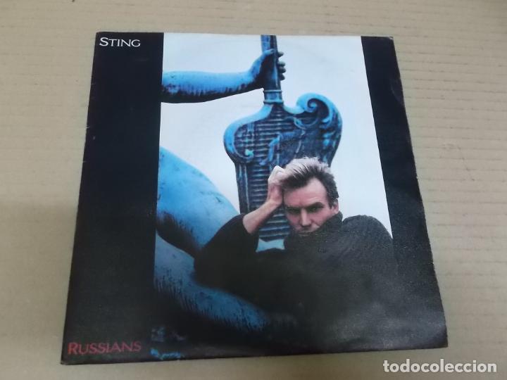 Discos de vinilo: STING (SINGLE) RUSSIANS A&Ntilde;O 1988 - Foto 1
