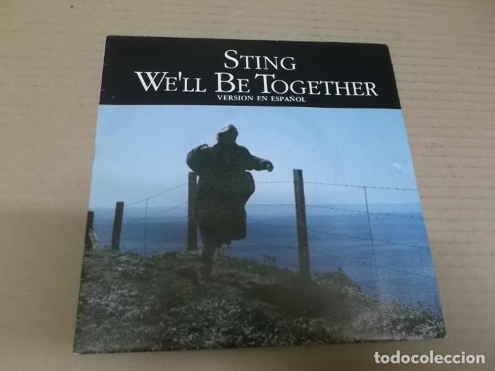 Discos de vinilo: STING (SINGLE) WE&rsquo;LL BE TOGETHER (EN ESPA&Ntilde;OL) A&Ntilde;O 1987 - Foto 1