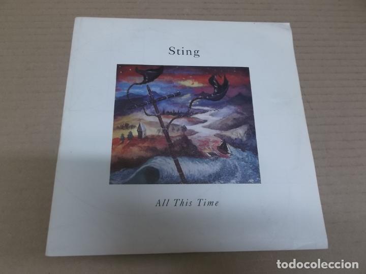 Discos de vinilo: STING (SINGLE) ALL THIS TIME A&Ntilde;O 1989 - Foto 1