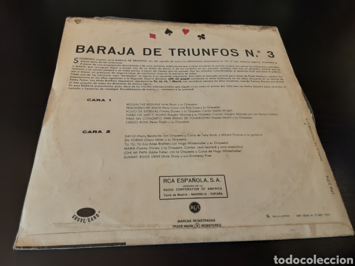 Discos de vinilo: Baraja de triunfos n&deg; 3 - Foto 2