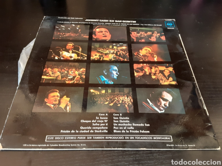 Discos de vinilo: Johnny Cash at Sam Quentin - Foto 2