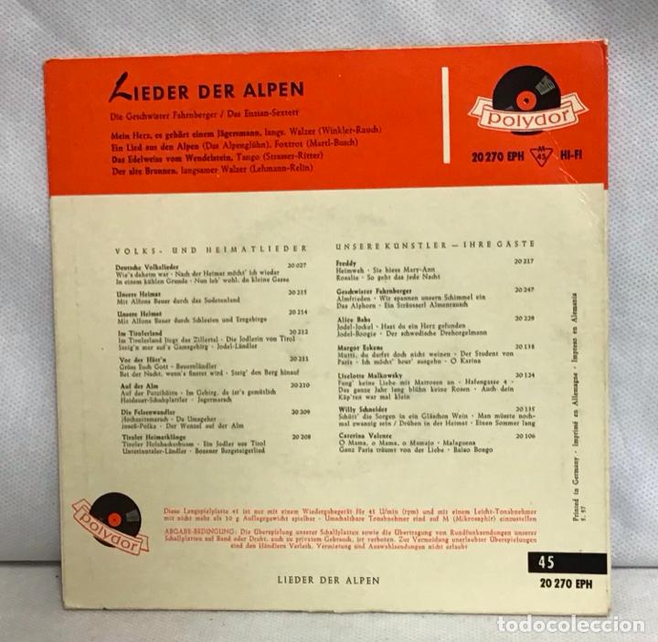 Discos de vinilo: LIEDER DER ALPEN, DISCO - Foto 2