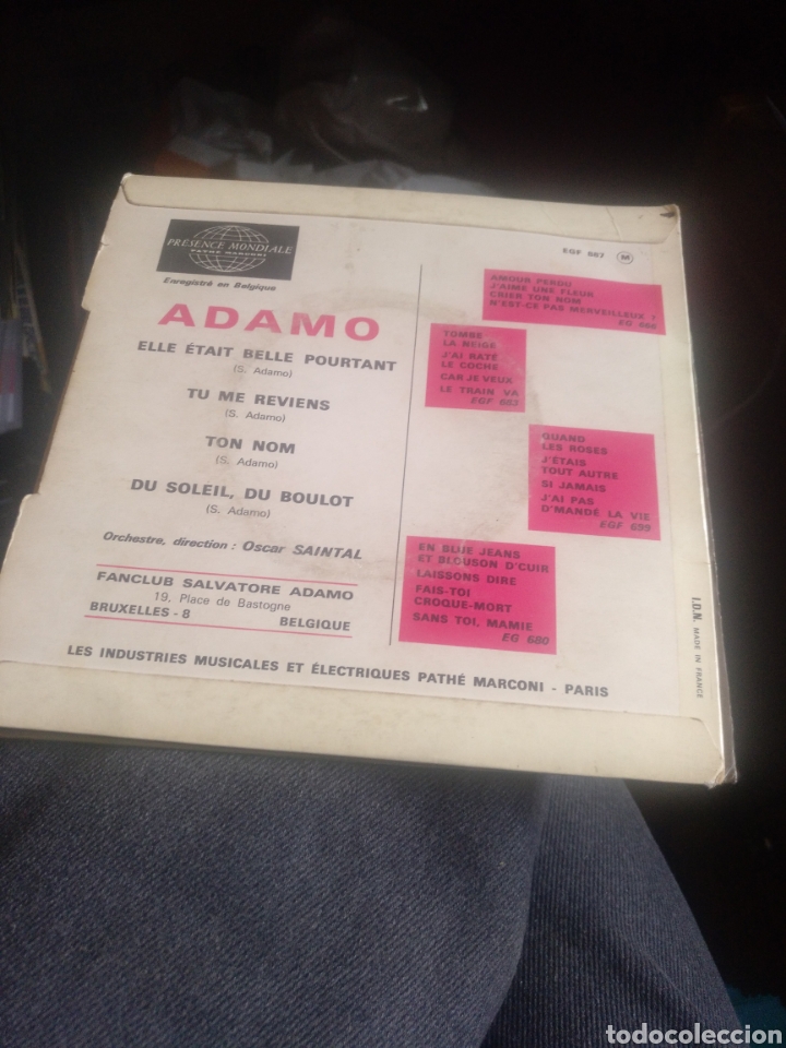 Discos de vinilo: Adamo - Foto 2
