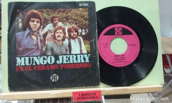 Discos de vinilo: Mungo Jerry. En el verano / Poderoso. Pye records 1970, ref. H 610 - Single - Foto 1