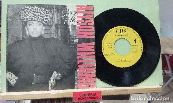 Discos de vinilo: Alyson Williams. Sleep talk. CBS 1989, ref. ARIC 2139 - Single - Foto 1