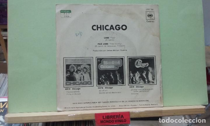 Discos de vinilo: Chicago. Libre / Pais libre. CBS 1971, ref. CBS 7061 - Single - Foto 2