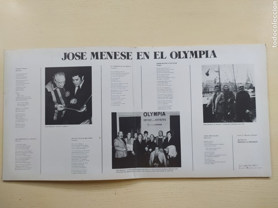 Discos de vinilo: LP Jos&eacute; Menese - Foto 3