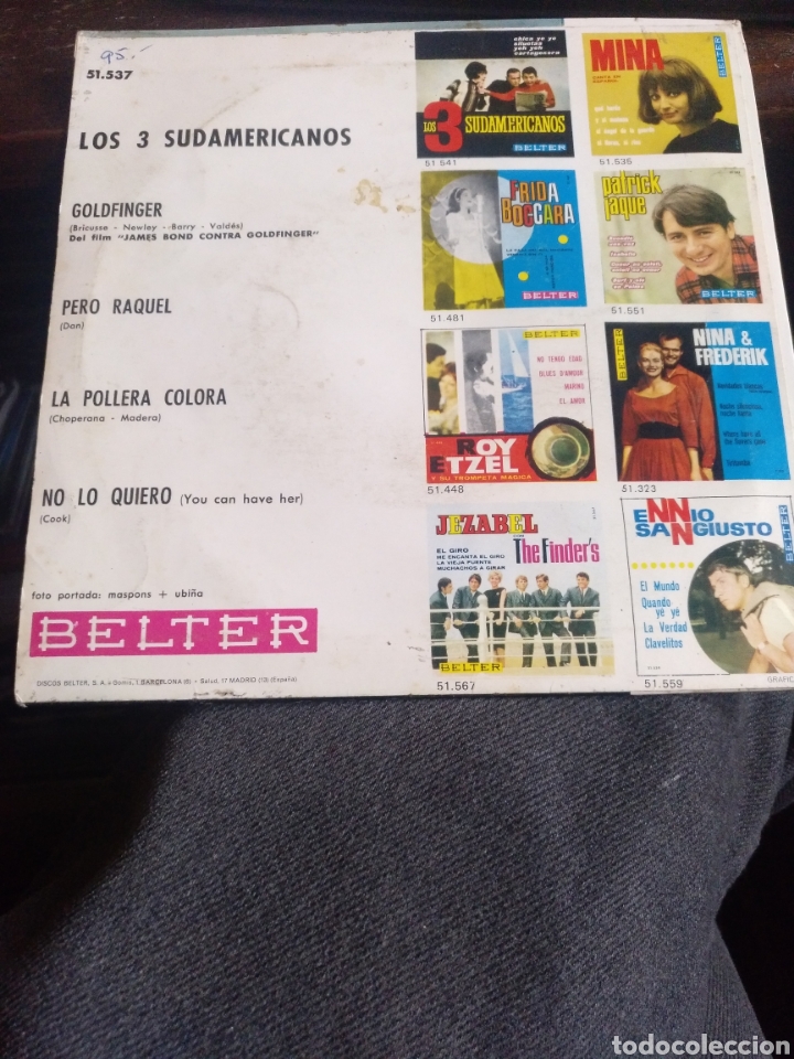 Discos de vinilo: Los tres sudamericanos - Foto 2