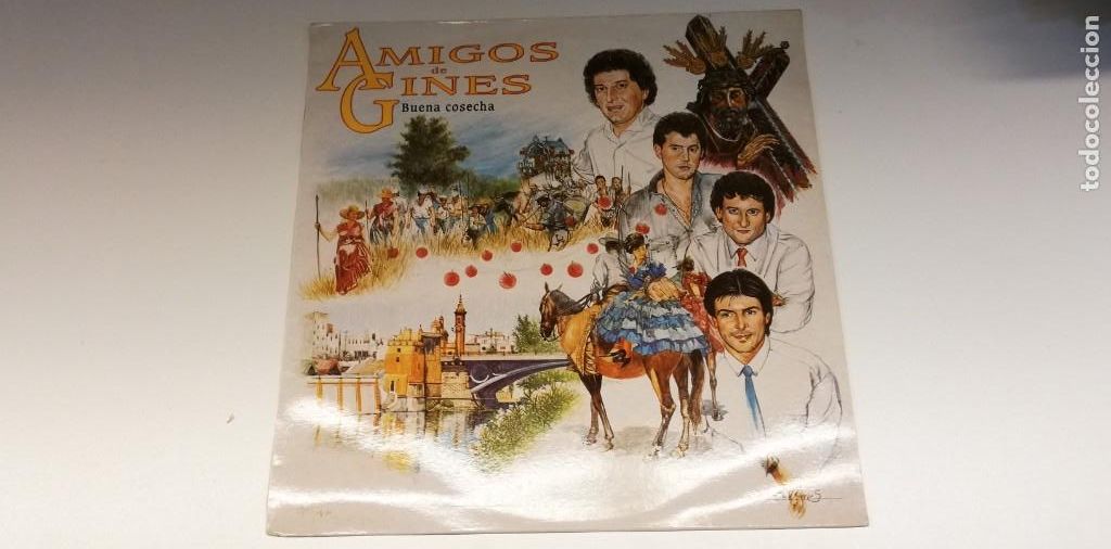 Vinyl-Schallplatten: A3-AMIGOS DE GINES BUENA COSECHA - VINILO 12 - PORTADA G+/ DISCO G+