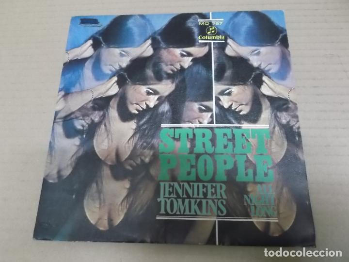 Discos de vinilo: STREET PEOPLE (SINGLE) JENNIFER TOMKINS A&Ntilde;O 1970 - PROMOCIONAL